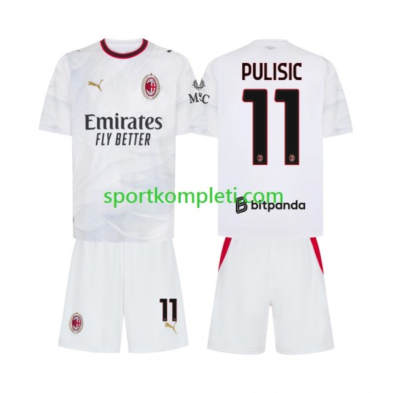 AC Milan Djeca Gostujući Nogometni Dres Pulisic 11 2026-2027 Kratki Rukavi