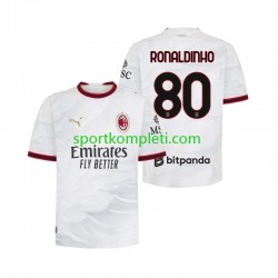 AC Milan Muškarci Gostujući Nogometni Dres Ronaldinho 80 2026-2027 Kratki Rukavi