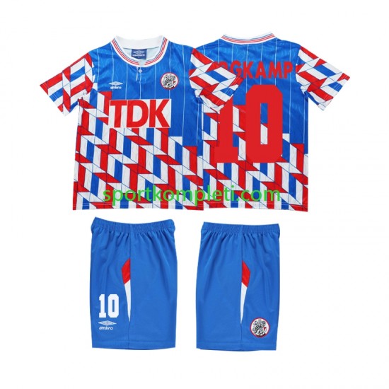 AFC Ajax Retro Djeca Gostujući Nogometni Dres BERGKAMP 10 1989 1990 Dugi Rukavi