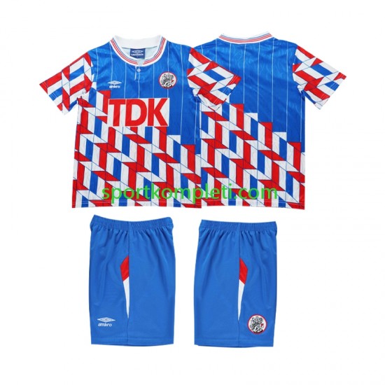 AFC Ajax Retro Djeca Gostujući Nogometni Dres 1989 1990 Dugi Rukavi