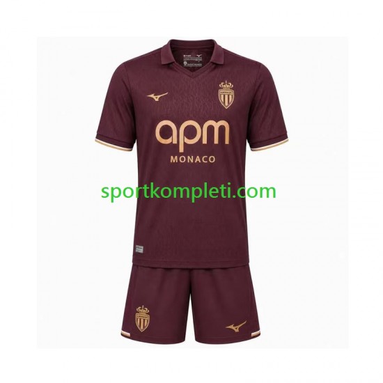 AS Monaco Djeca Gostujući Nogometni Dres 2026-2027 Kratki Rukavi