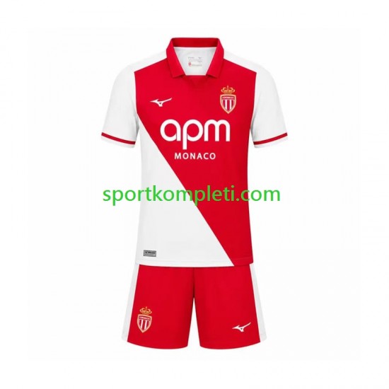 AS Monaco Djeca Domaći Nogometni Dres 2026-2027 Kratki Rukavi