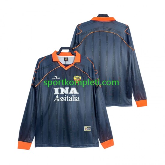 Roma Retro Muškarci Treći Nogometni Dres 1999 2000 Dugi Rukavi