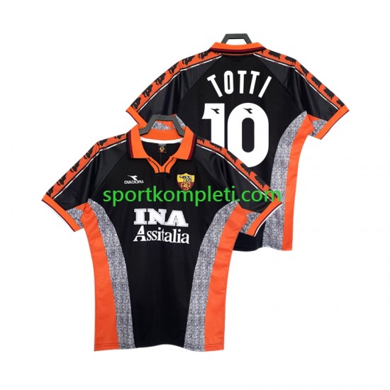 Roma Retro Muškarci Treći Nogometni Dres Totti 10 1998 1999 Kratki Rukavi