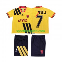 Arsenal Retro Djeca Gostujući Nogometni Dres CAMPBELL 7 1993 1994 Kratki Rukavi