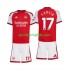 Arsenal Djeca Domaći Nogometni Dres Christos Tzolis 17 2026-2027 Kratki Rukavi
