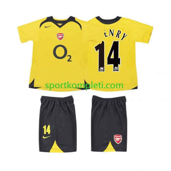 Arsenal Retro Djeca Gostujući Nogometni Dres Thierry Henry 14 2005 2006 Kratki Rukavi