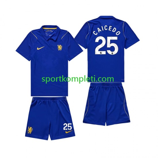 Chelsea Djeca Domaći Nogometni Dres Moises Caicedo 25 2026-2027 Kratki Rukavi