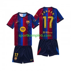 FC Barcelona Djeca Domaći Nogometni Dres Anthony Gordon 17 2026-2027 Kratki Rukavi
