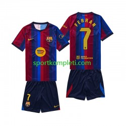 FC Barcelona Djeca Domaći Nogometni Dres Ferran Torres 7 2026-2027 Kratki Rukavi