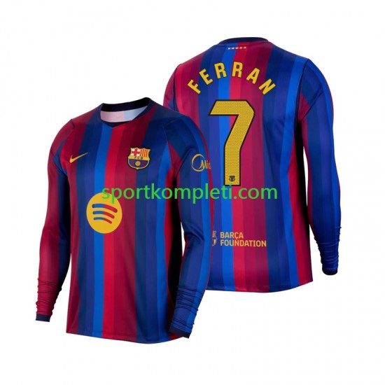 FC Barcelona Muškarci Domaći Nogometni Dres Ferran Torres 7 2026-2027 Dugi Rukavi