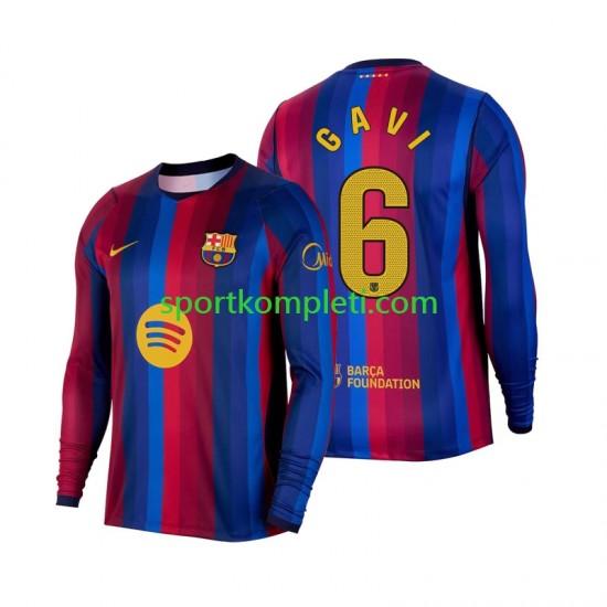 FC Barcelona Muškarci Domaći Nogometni Dres Gavi 6 2026-2027 Dugi Rukavi