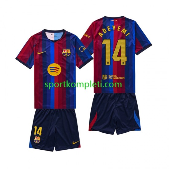 FC Barcelona Djeca Domaći Nogometni Dres Karim Adeyemi 14 2026-2027 Kratki Rukavi