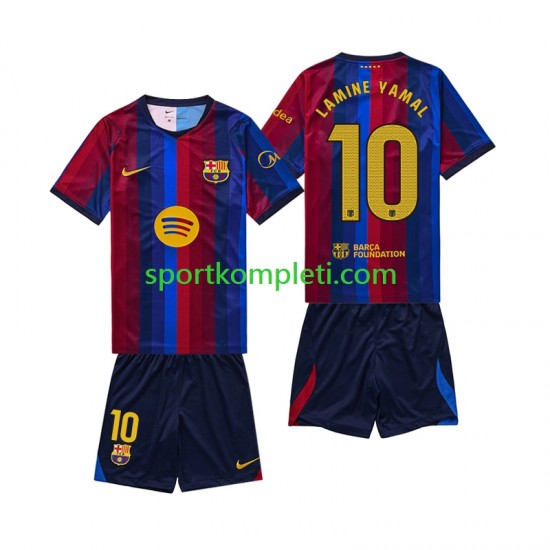 FC Barcelona Djeca Domaći Nogometni Dres Lamine Yamal 10 2026-2027 Kratki Rukavi