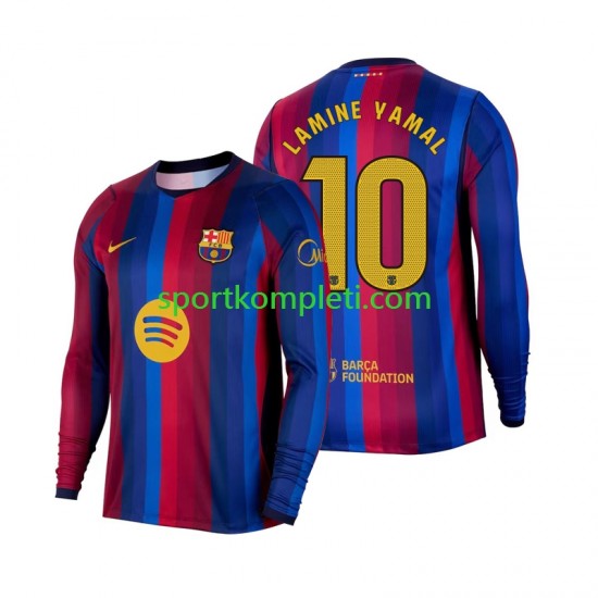 FC Barcelona Muškarci Domaći Nogometni Dres Lamine Yamal 10 2026-2027 Dugi Rukavi