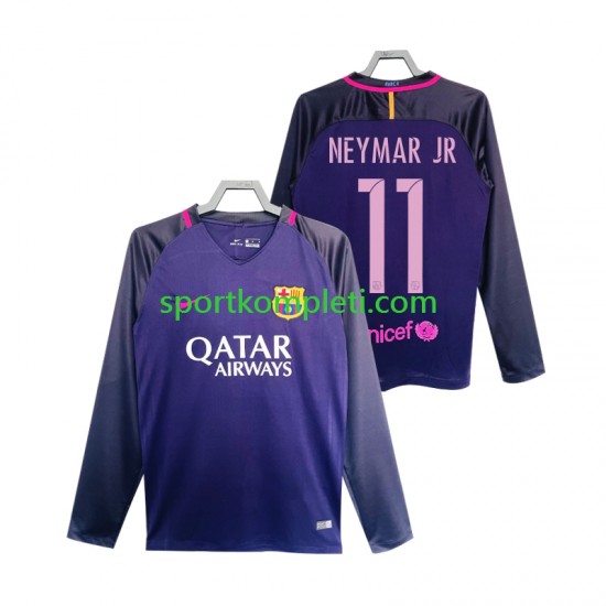 FC Barcelona Retro Muškarci Gostujući Nogometni Dres Neymar JR 11 2016 2017 Dugi Rukavi