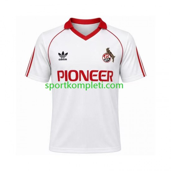 FC Köln Retro Muškarci Domaći Nogometni Dres 1980 1981 Kratki Rukavi