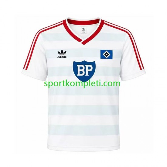 Hamburger SV Retro Muškarci Gostujući Nogometni Dres 1986 Kratki Rukavi