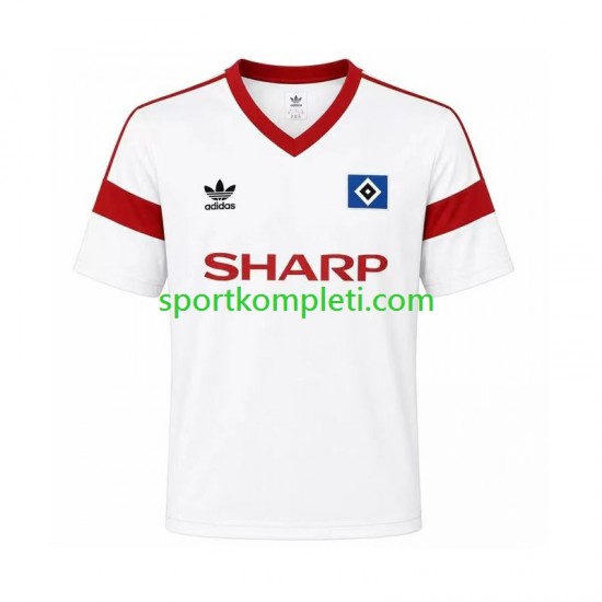 Hamburger SV Retro Muškarci Domaći Nogometni Dres 1988 Kratki Rukavi