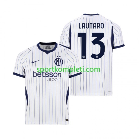 Inter Milan Muškarci Gostujući Nogometni Dres Lautaro Martinez 13 2026-2027 Kratki Rukavi
