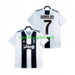 Juventus Retro Muškarci Domaći Nogometni Dres Cristiano Ronaldo 2018 2019 Kratki Rukavi
