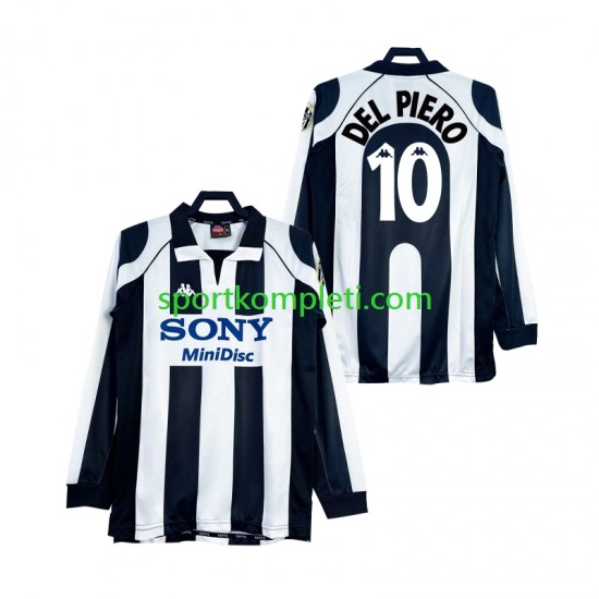 Juventus Retro Muškarci Domaći Nogometni Dres DEL PIERO 10 1997 1998 Dugi Rukavi