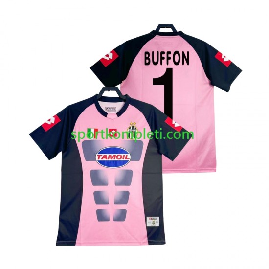 Juventus Vratar Retro Muškarci Gostujući Nogometni Dres Buffon 1 2002-2003 Kratki Rukavi