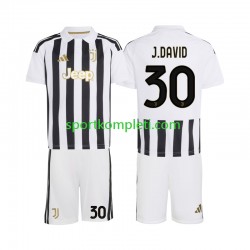 Juventus Djeca Domaći Nogometni Dres Jonathan David 30 2026-2027 Kratki Rukavi