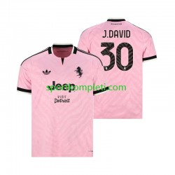 Juventus Muškarci Gostujući Nogometni Dres Jonathan David 30 2026-2027 Kratki Rukavi