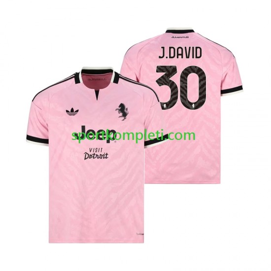 Juventus Muškarci Gostujući Nogometni Dres Jonathan David 30 2026-2027 Kratki Rukavi