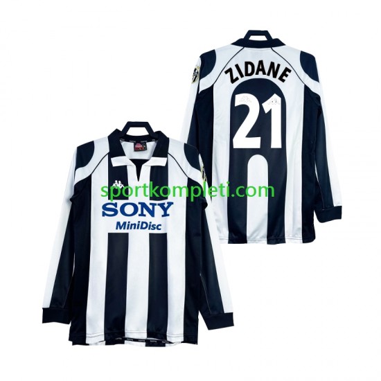 Juventus Retro Muškarci Domaći Nogometni Dres ZIDANE 21 1997 1998 Dugi Rukavi