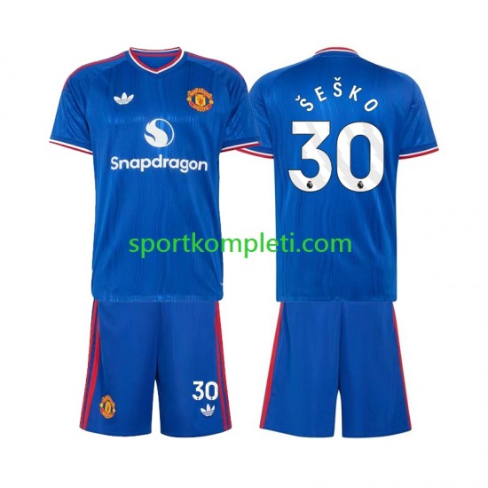 Manchester United Djeca Gostujući Nogometni Dres Benjamin Sesko 30 2026-2027 Kratki Rukavi