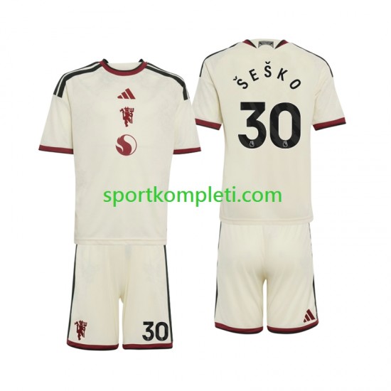 Manchester United Djeca Treći Nogometni Dres Benjamin Sesko 30 2026-2027 Kratki Rukavi