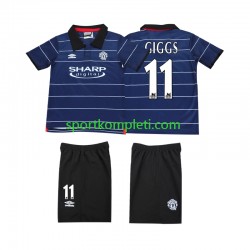 Manchester United Retro Djeca Gostujući Nogometni Dres GIGGS 11 1999 2000 Kratki Rukavi