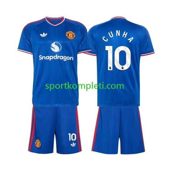 Manchester United Djeca Gostujući Nogometni Dres Matheus Cunha 10 2026-2027 Kratki Rukavi