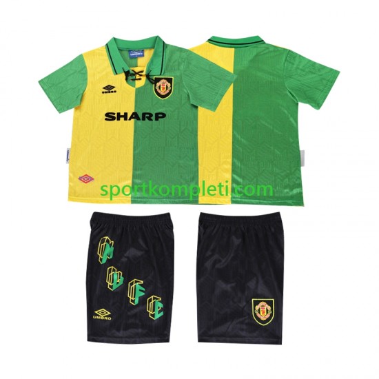 Manchester United Retro Djeca Treći Nogometni Dres 1992 1994 Kratki Rukavi