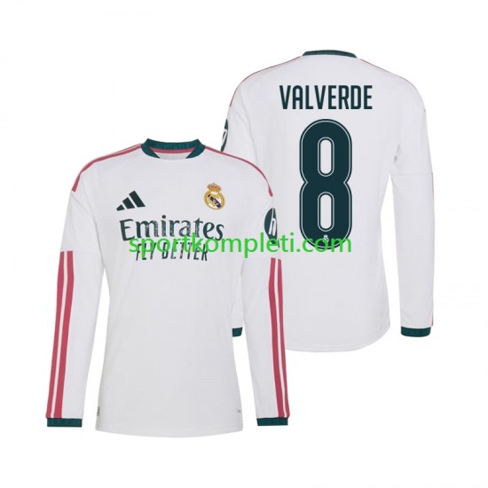 Real Madrid Muškarci Domaći Nogometni Dres Federico Valverde 8 2026-2027 Dugi Rukavi