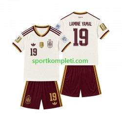 Španjolska Djeca Gostujući Nogometni Dres 2-star Lamine Yamal 19 2026-2027 Kratki Rukavi