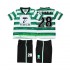 Sporting CP Retro Djeca Domaći Nogometni Dres Cristiano Ronaldo 28 1999 2000 Kratki Rukavi