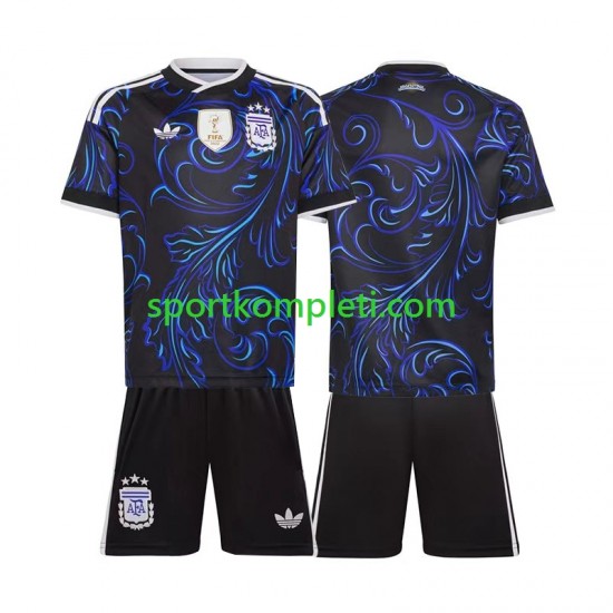 Argentina Djeca Gostujući Nogometni Dres World Cup 2026 Kratki Rukavi
