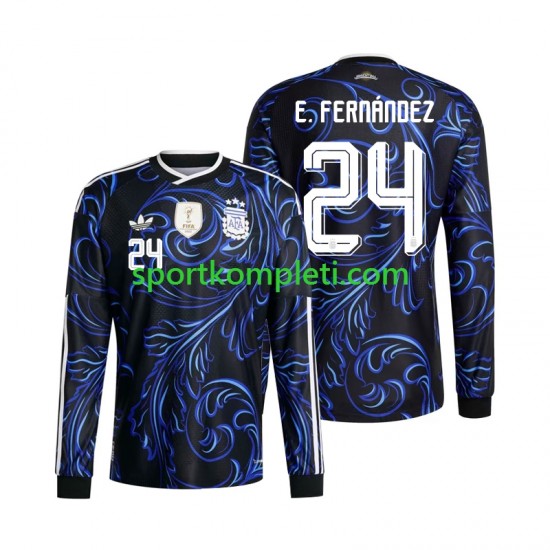 Argentina Muškarci Gostujući Nogometni Dres Enzo Fernandez 24 World Cup 2026 Dugi Rukavi