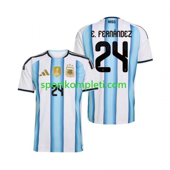 Argentina Muškarci Domaći Nogometni Dres Enzo Fernandez 24 World Cup 2026 Kratki Rukavi