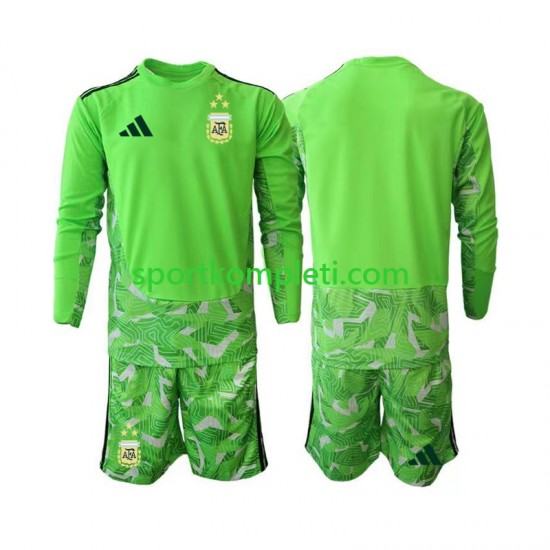 Argentina Vratar Djeca Treći Nogometni Dres World Cup 2026 Dugi Rukavi