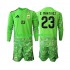 Argentina Vratar Djeca Treći Nogometni Dres Emiliano Martinez 23 World Cup 2026 Dugi Rukavi