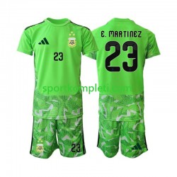 Argentina Vratar Djeca Treći Nogometni Dres Emiliano Martinez 23 World Cup 2026 Kratki Rukavi