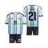 Argentina Djeca Domaći Nogometni Dres Jose Manuel Lopez 21 World Cup 2026 Kratki Rukavi