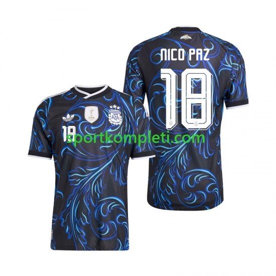 Argentina Muškarci Gostujući Nogometni Dres Nico Paz 18 World Cup 2026 Kratki Rukavi