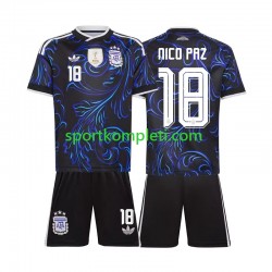 Argentina Djeca Gostujući Nogometni Dres Nico Paz 18 World Cup 2026 Kratki Rukavi