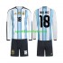 Argentina Djeca Domaći Nogometni Dres Nico Paz 18 World Cup 2026 Dugi Rukavi