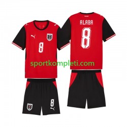 Austrija Djeca Domaći Nogometni Dres David Alaba 8 World Cup 2026 Kratki Rukavi